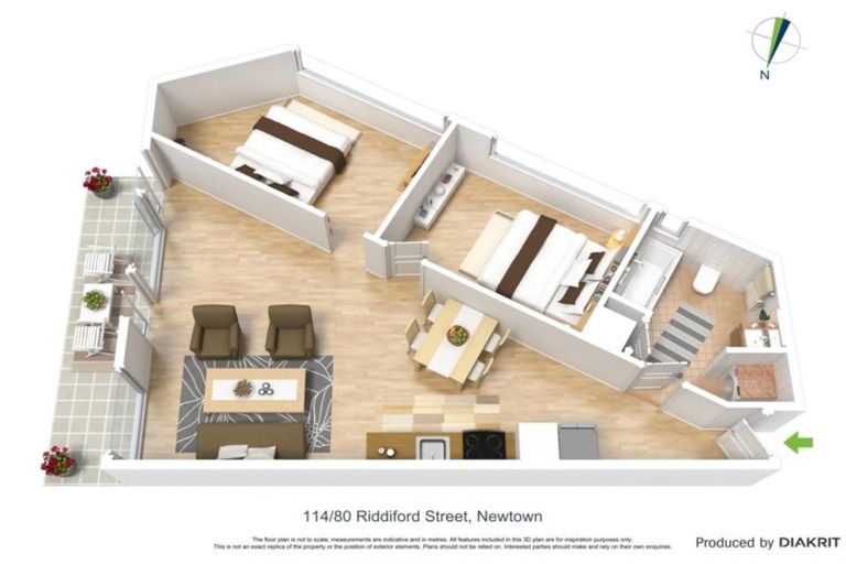 Photo of property in Masina Apartments, 114/80 Riddiford Street, Newtown, Wellington, 6021