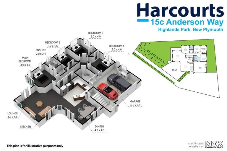 Photo of property in 15c Anderson Way, Highlands Park, New Plymouth, 4312