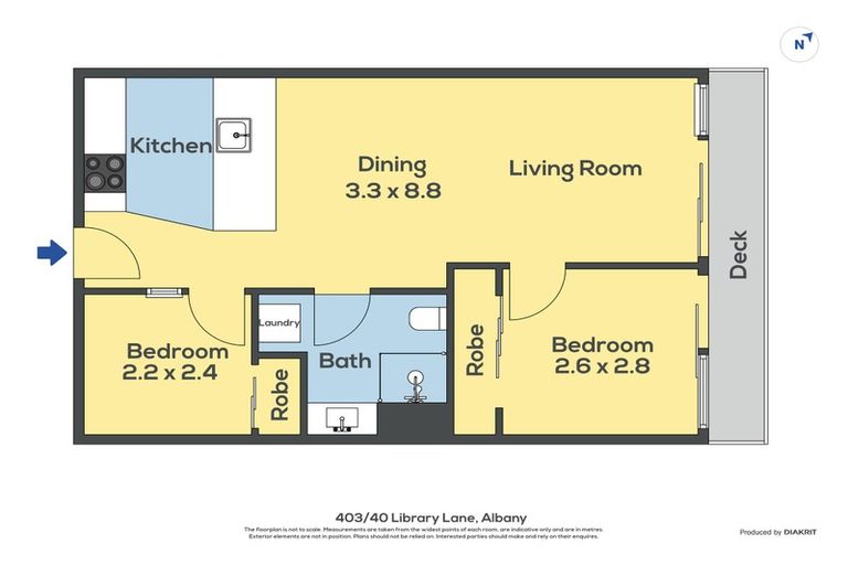 Photo of property in Tenor Apartments, 403/40 Library Lane, Albany, Auckland, 0632