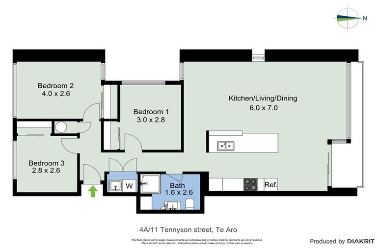 Photo of property in Republic Apartments, 4a/11 Tennyson Street, Te Aro, Wellington, 6011