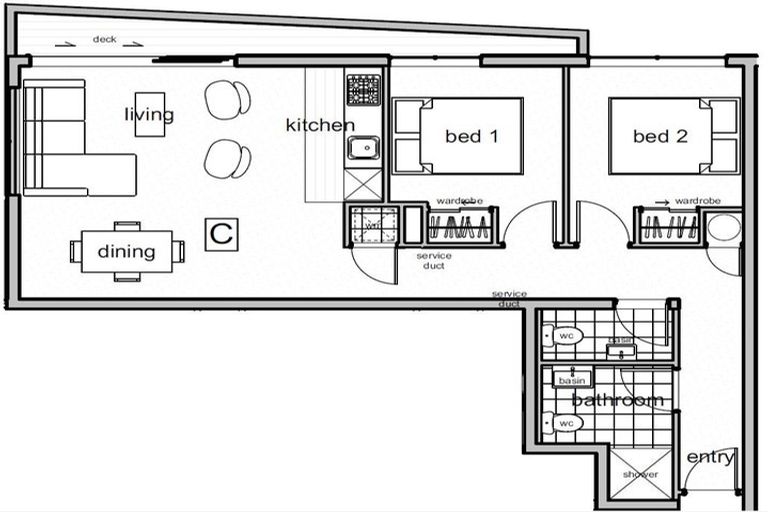 Photo of property in Alpha Apartments, 503/4 Elizabeth Street, Mount Victoria, Wellington, 6011