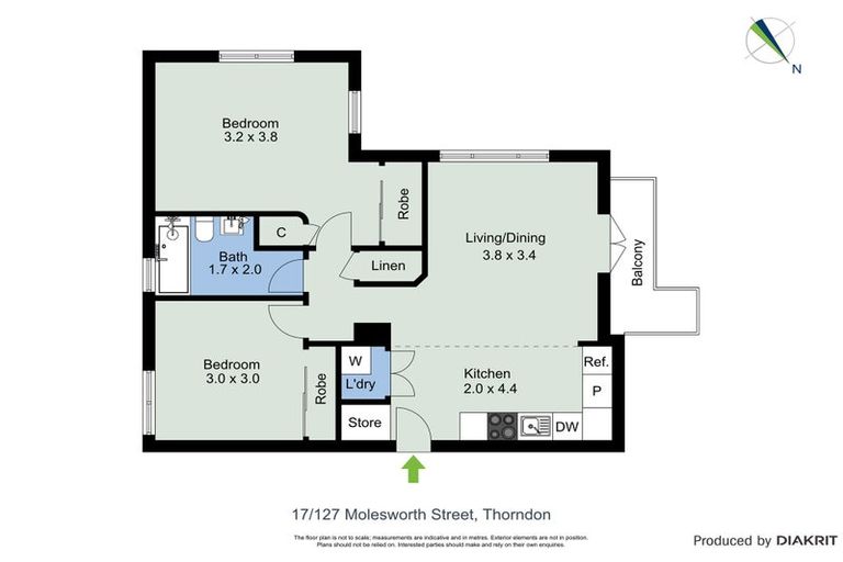Photo of property in Westhaven Apartments, 2/127 Molesworth Street, Thorndon, Wellington, 6011