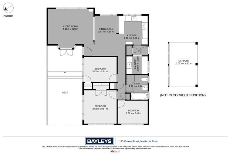 Photo of property in 1/123 Queen Street, Northcote Point, Auckland, 0627