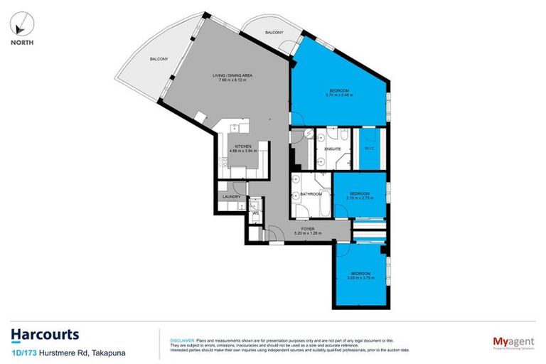 Photo of property in Mon Desir Apartments, 1d/173 Hurstmere Road, Takapuna, Auckland, 0622