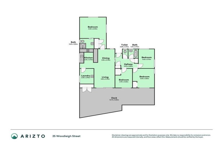 Photo of property in 25 Woodleigh Street, Frankleigh Park, New Plymouth, 4310