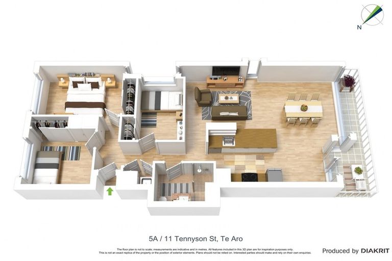 Photo of property in Republic2, 5a/11 Tennyson Street, Te Aro, Wellington, 6011