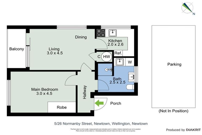 Photo of property in 5/26 Normanby Street, Newtown, Wellington, 6021