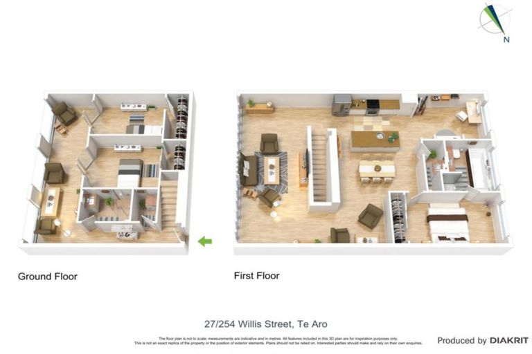 Photo of property in Augusta Apartments, 27/254 Willis Street, Te Aro, Wellington, 6011