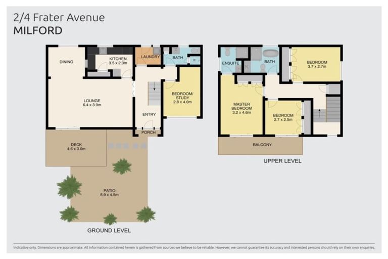 Photo of property in 2/4 Frater Avenue, Milford, Auckland, 0620