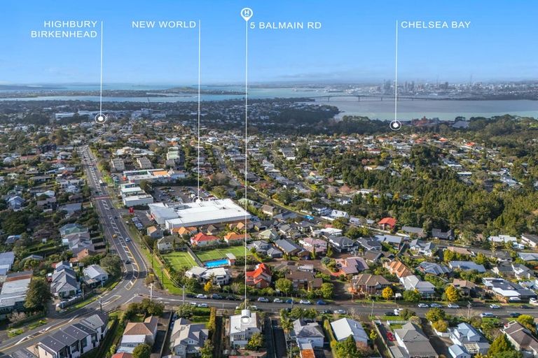 Photo of property in 5 Balmain Road, Birkenhead, Auckland, 0626