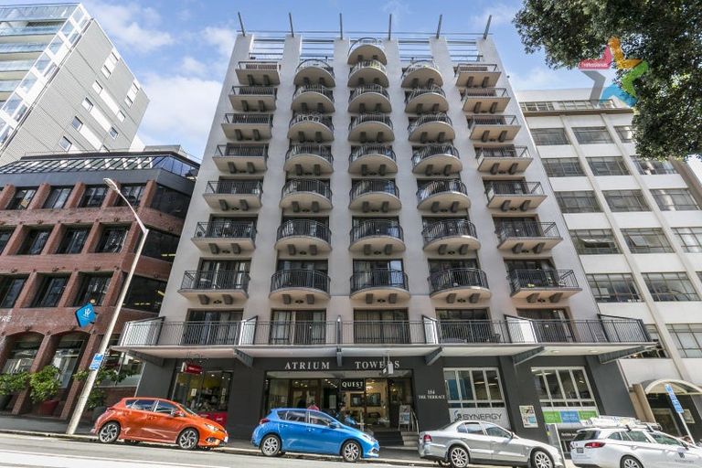 Photo of property in Atrium Towers, 6b/154 The Terrace, Wellington Central, Wellington, 6011