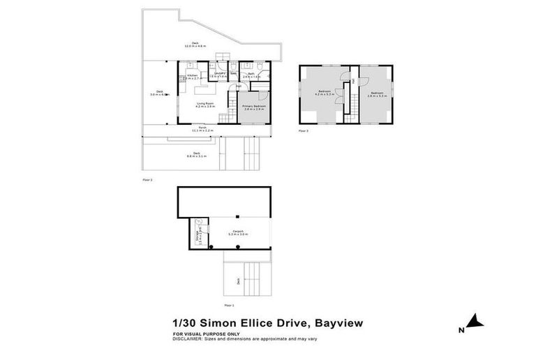 Photo of property in 1/30 Simon Ellice Drive, Bayview, Auckland, 0629