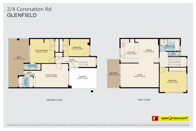 Photo of property in 2/4 Coronation Road, Glenfield, Auckland, 0627