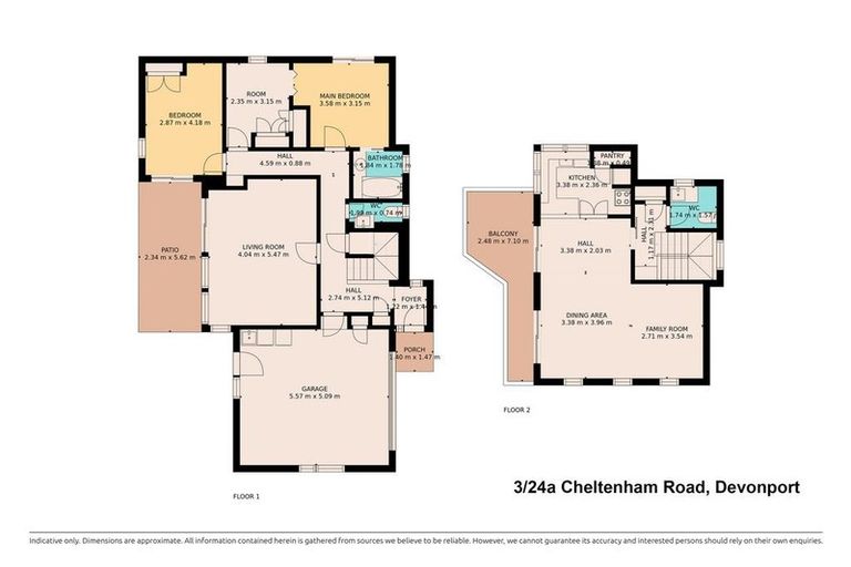 Photo of property in 3/24a Cheltenham Road, Devonport, Auckland, 0624