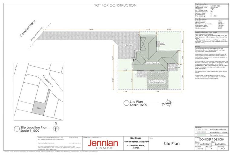 Photo of property in 6 Campbell Place, Marton, 4710