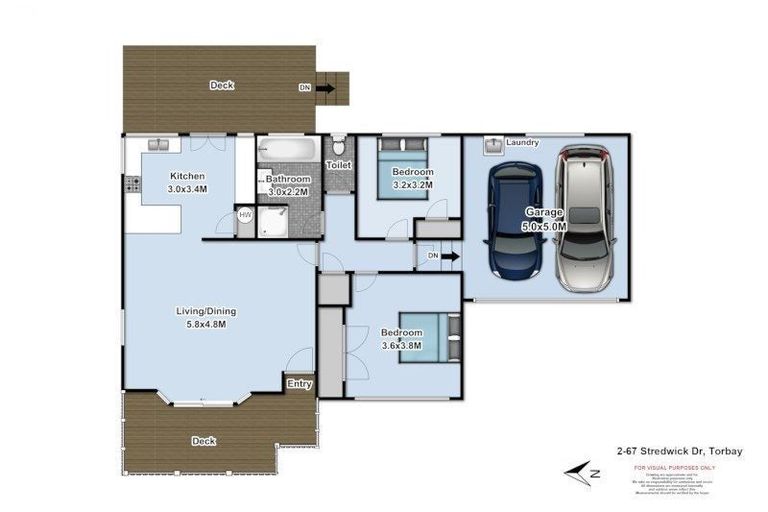 Photo of property in 2/67 Stredwick Drive, Torbay, Auckland, 0630