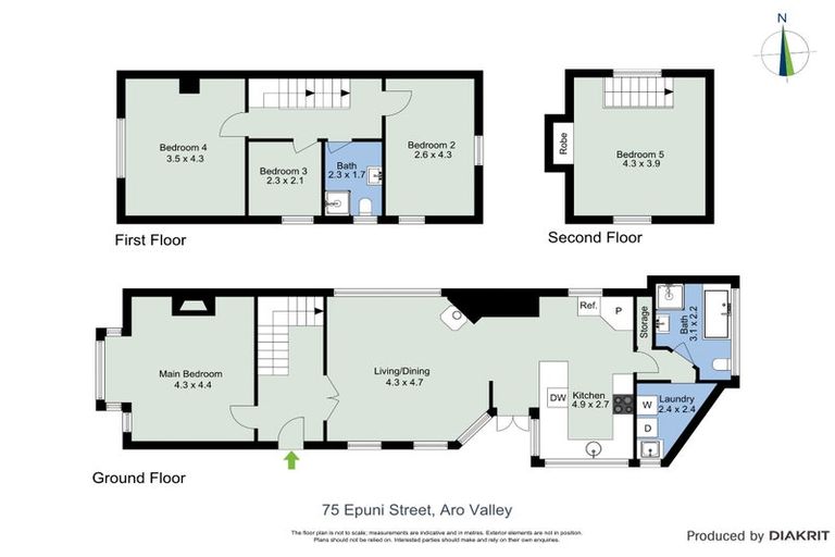 Photo of property in 75 Honiana Te Puni Street, Aro Valley, Wellington, 6021