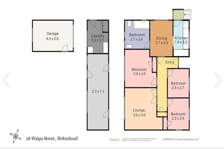 Photo of property in 26 Waipa Street, Birkenhead, Auckland, 0626