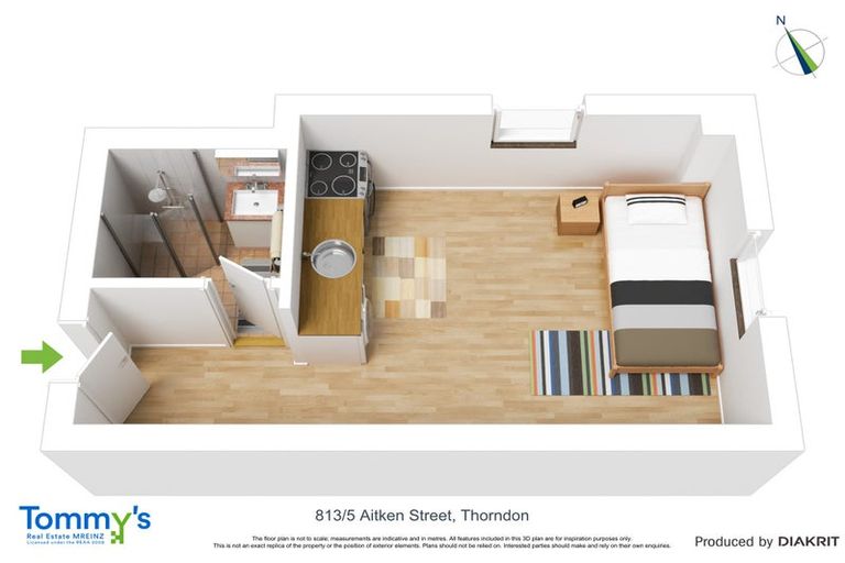 Photo of property in Aitken Street Apartments, 713/5 Aitken Street, Thorndon, Wellington, 6011