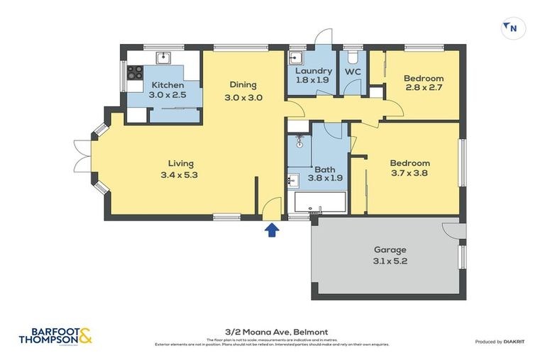 Photo of property in 3/2 Moana Avenue, Belmont, Auckland, 0622