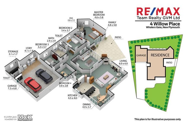 Photo of property in 4 Willow Place, Whalers Gate, New Plymouth, 4310