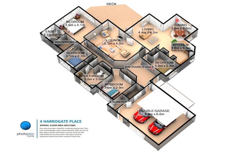 Photo of property in 4 Harrogate Place, Grandview Heights, Hamilton, 3200