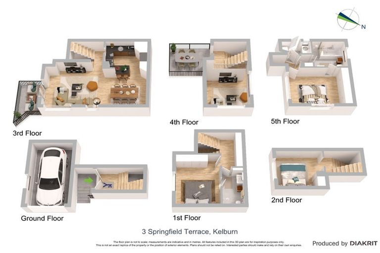 Photo of property in 3 Springfield Terrace, Kelburn, Wellington, 6012