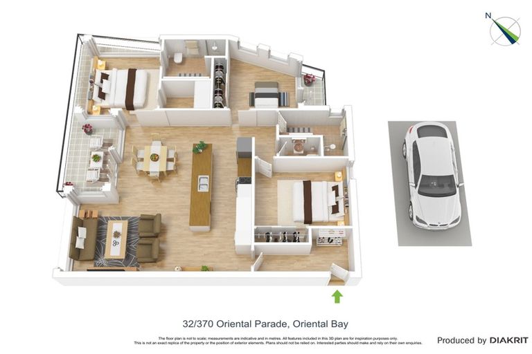 Photo of property in The Capital, 32/370 Oriental Parade, Oriental Bay, Wellington, 6011