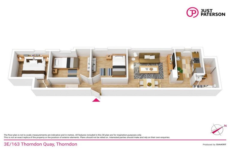 Photo of property in Quantum On Thorndon Quay, 3/163e Thorndon Quay, Pipitea, Wellington, 6011