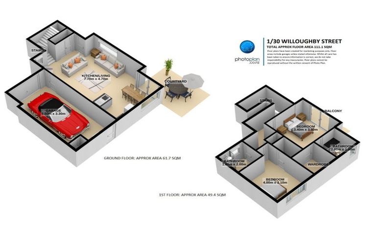 Photo of property in 1/30 Willoughby Street, Whitiora, Hamilton, 3200