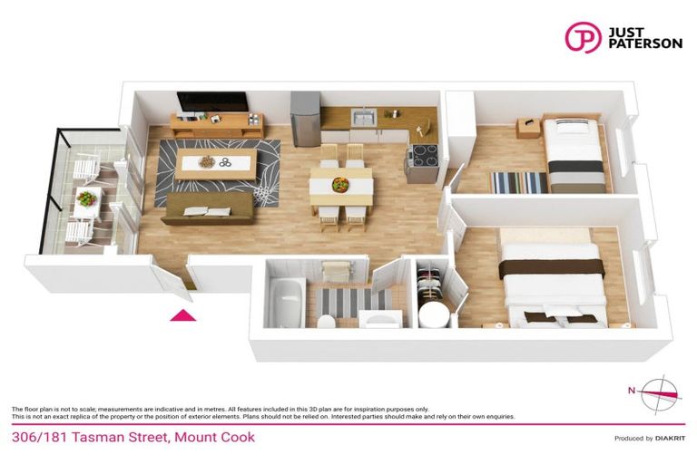 Photo of property in Detroit Apartments, 306/181 Tasman Street, Mount Cook, Wellington, 6021