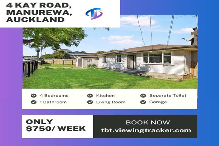 Photo of property in 4 Kay Road, Manurewa, Auckland, 2102