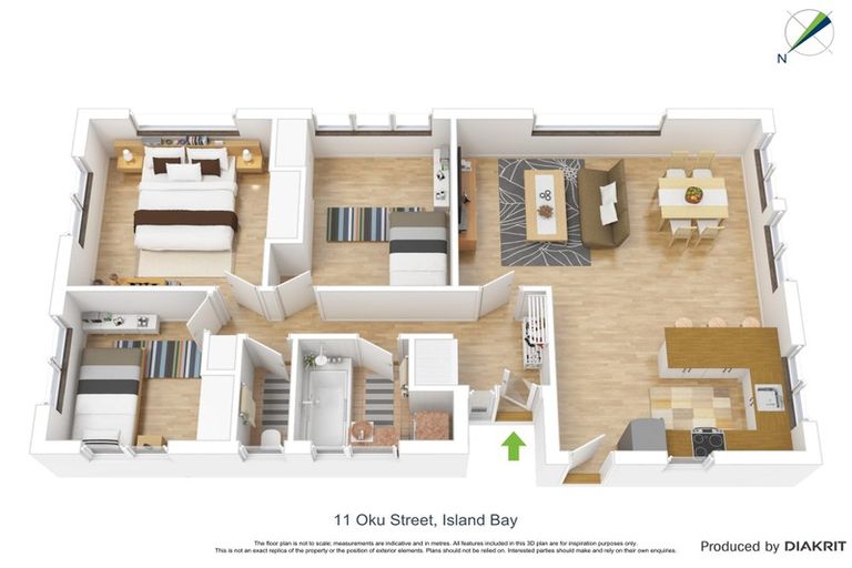 Photo of property in 11 Oku Street, Island Bay, Wellington, 6023