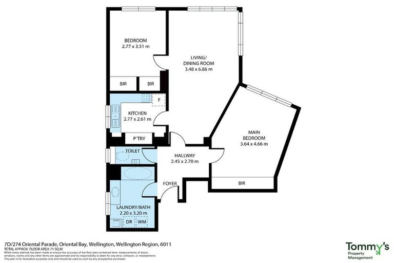 Photo of property in Wharenui Apartments, 274 Oriental Parade, Oriental Bay, Wellington, 6011