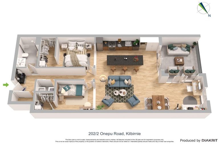 Photo of property in 202/2 Onepu Road, Kilbirnie, Wellington, 6022