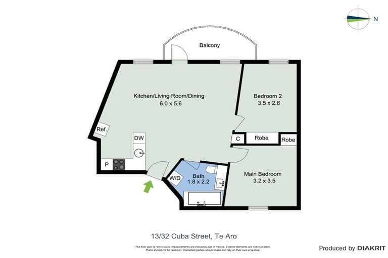 Photo of property in Columbia Apartments, 13/32 Cuba Street, Te Aro, Wellington, 6011