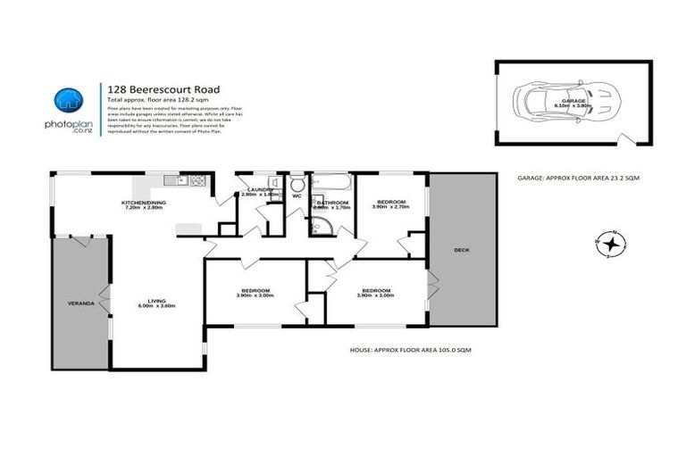 Photo of property in 128 Beerescourt Road, Beerescourt, Hamilton, 3200