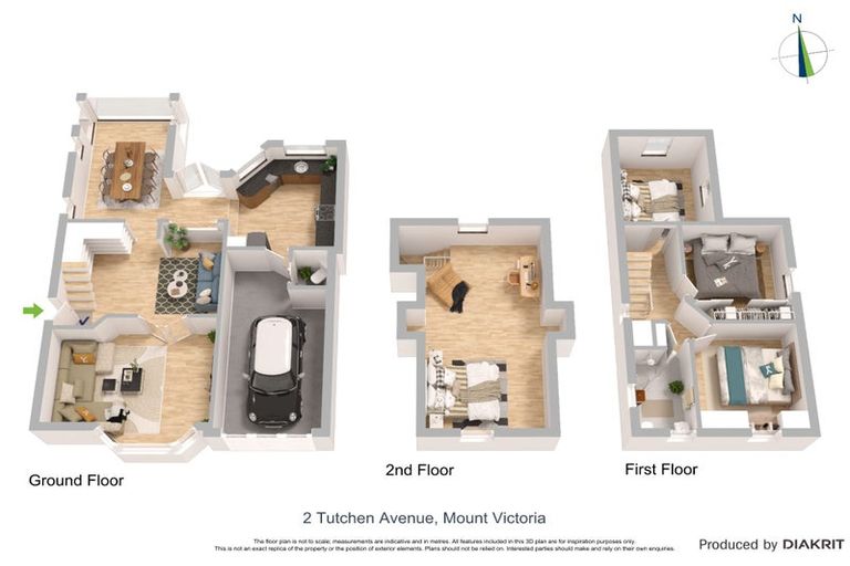 Photo of property in 2 Tutchen Avenue, Mount Victoria, Wellington, 6011