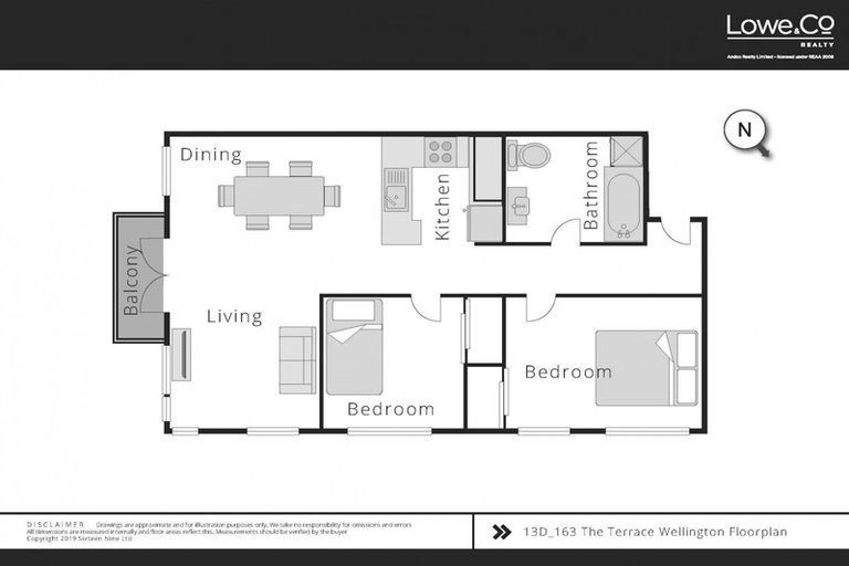 Photo of property in Terrace Heights Apartments, 13d/163 The Terrace, Wellington Central, Wellington, 6011
