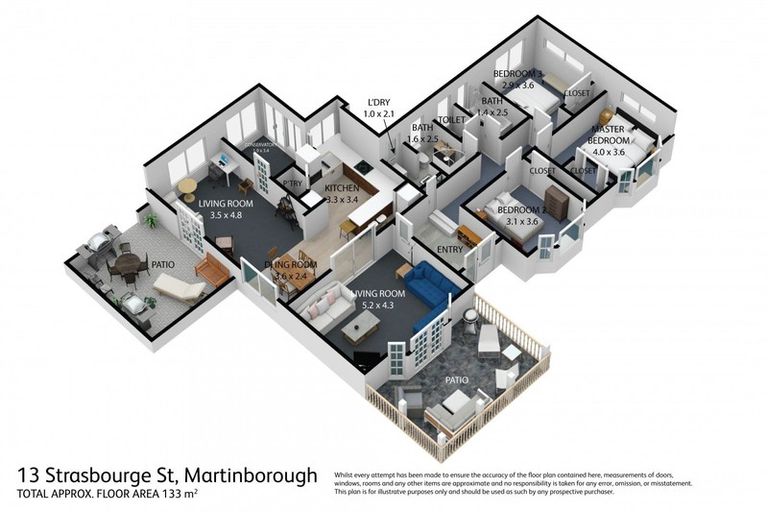 Photo of property in 13 Strasbourge Street, Martinborough, 5711