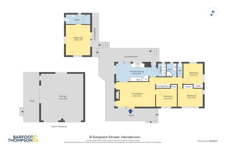 Photo of property in 6 Serjeant Street, Henderson, Auckland, 0612