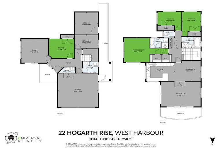 Photo of property in 22 Hogarth Rise, West Harbour, Auckland, 0618