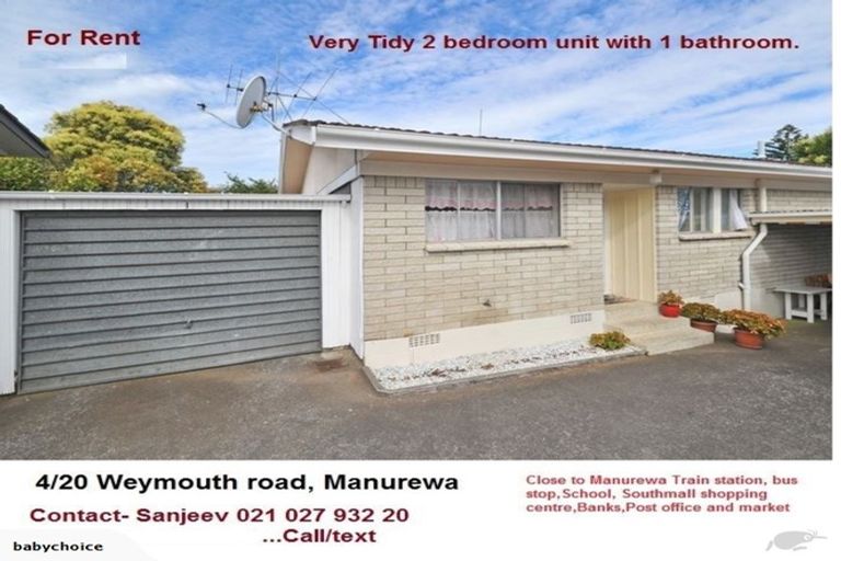 Photo of property in 4/20 Weymouth Road, Manurewa, Auckland, 2102
