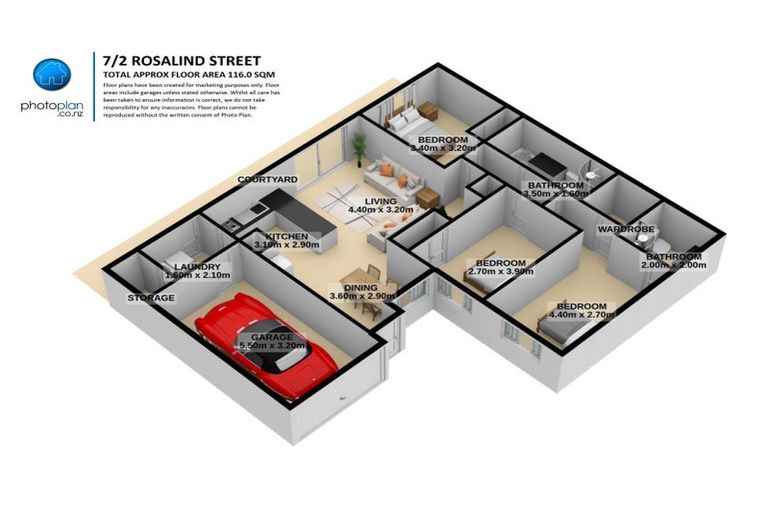 Photo of property in 7/2 Rosalind Street, Deanwell, Hamilton, 3206