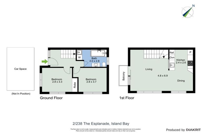 Photo of property in 2/238 The Esplanade, Island Bay, Wellington, 6023