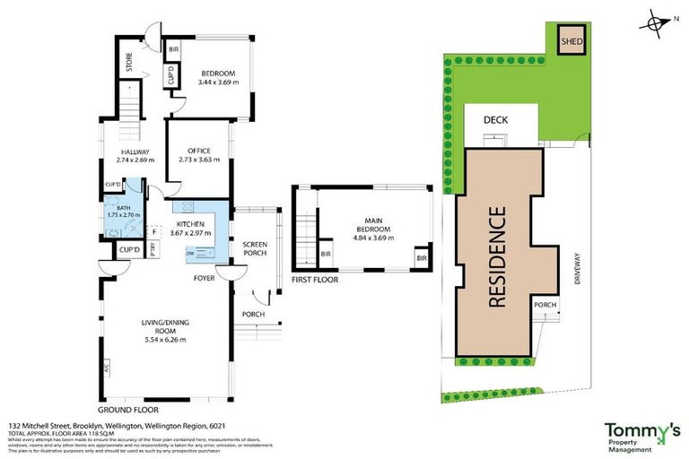 Photo of property in 132 Mitchell Street, Brooklyn, Wellington, 6021