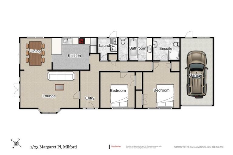 Photo of property in 1/23 Margaret Place, Milford, Auckland, 0620