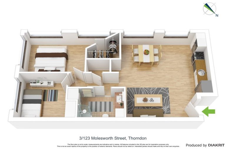 Photo of property in 3c/123 Molesworth Street, Thorndon, Wellington, 6011