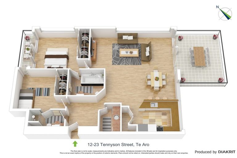 Photo of property in De Vere Apartments, 12/23 Tennyson Street, Te Aro, Wellington, 6011