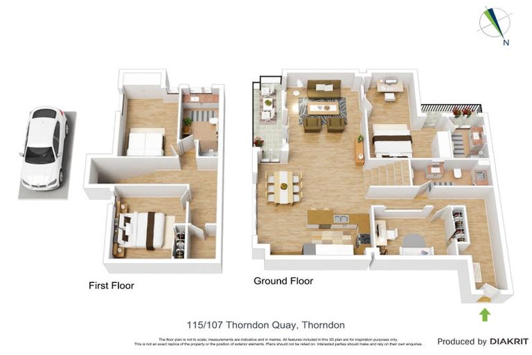 Photo of property in Stadium Garden Flats, 115/107 Thorndon Quay, Pipitea, Wellington, 6011